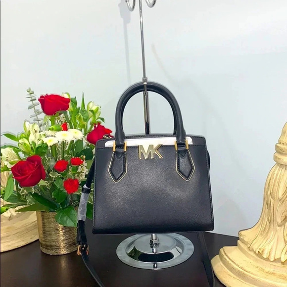 Michael Kors Mott M Satchel Messenger Bag Black - Picture 2 of 10